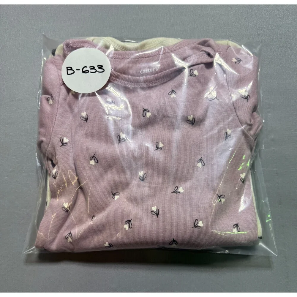 NWT Carter's Snug Fit 3-Piece Outfit Set Baby Girls 18M Multicolor 100% Cotton